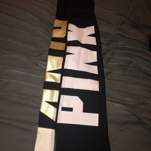 High waisted PINK leggings